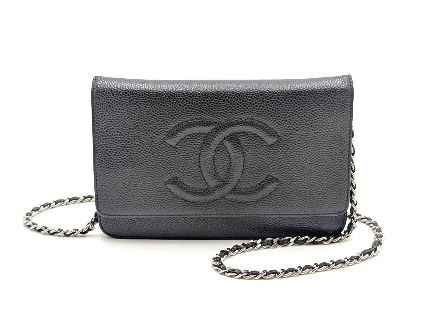 CHANEL チェーンウォレット キャビアスキン