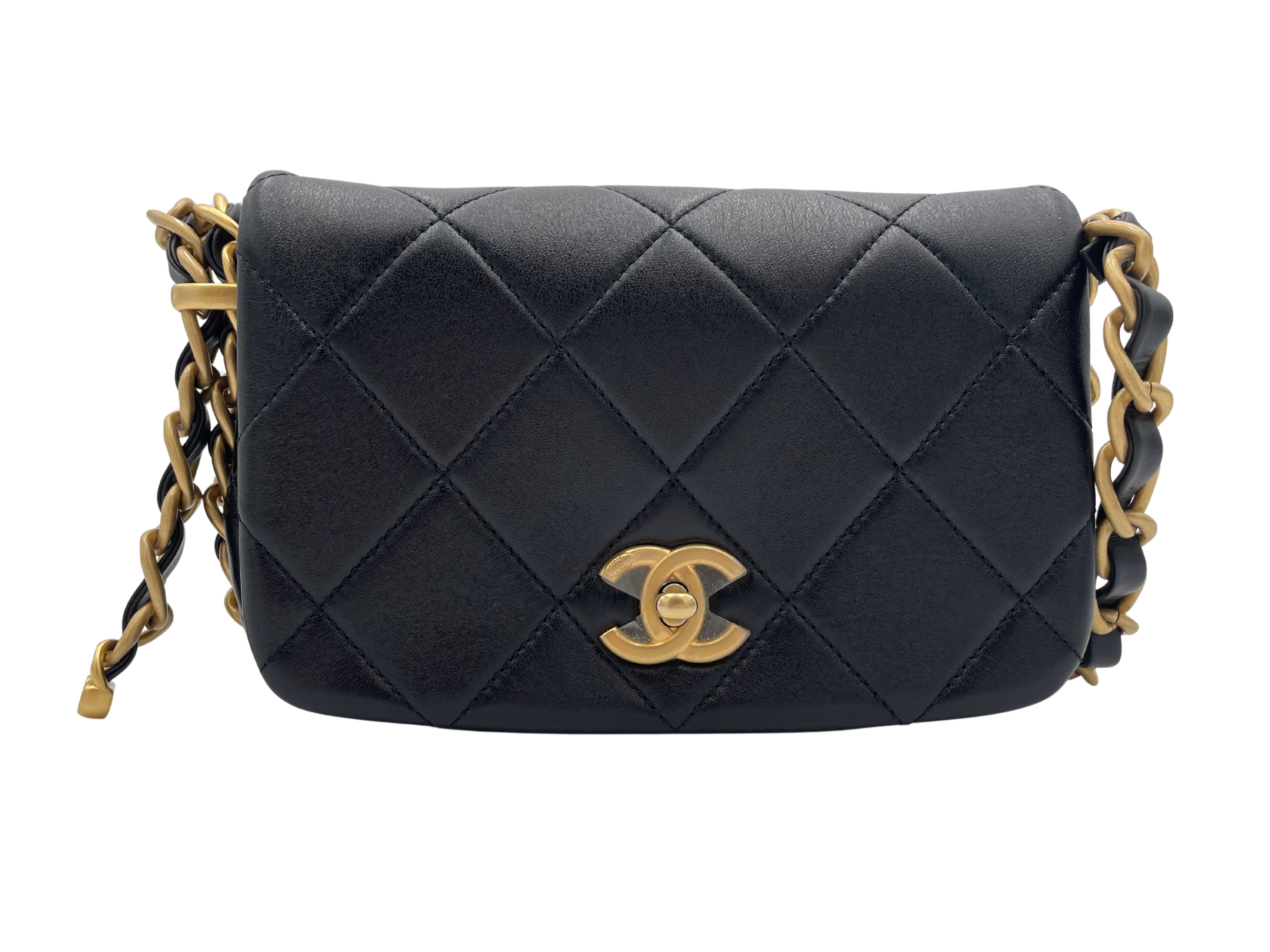 CHANEL ココマーク マトラッセ チェーン ショルダーバッグ AS4451