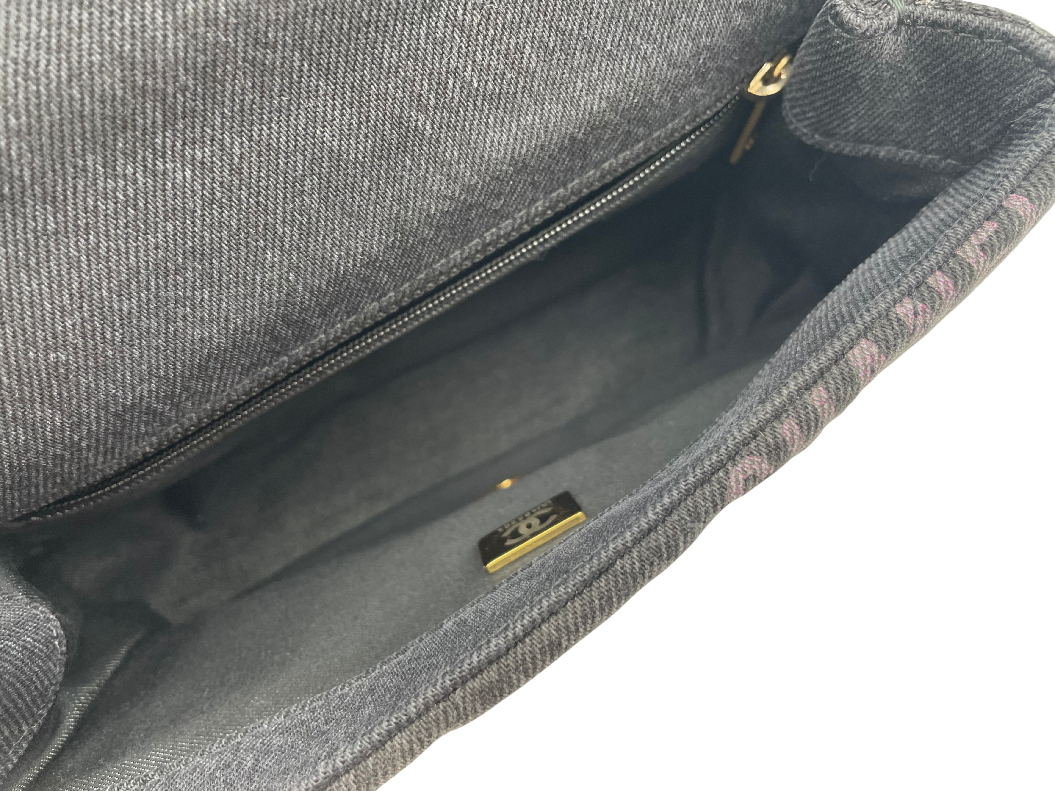 CHANEL デニムスモール チェーンショルダーバッグ AS3134