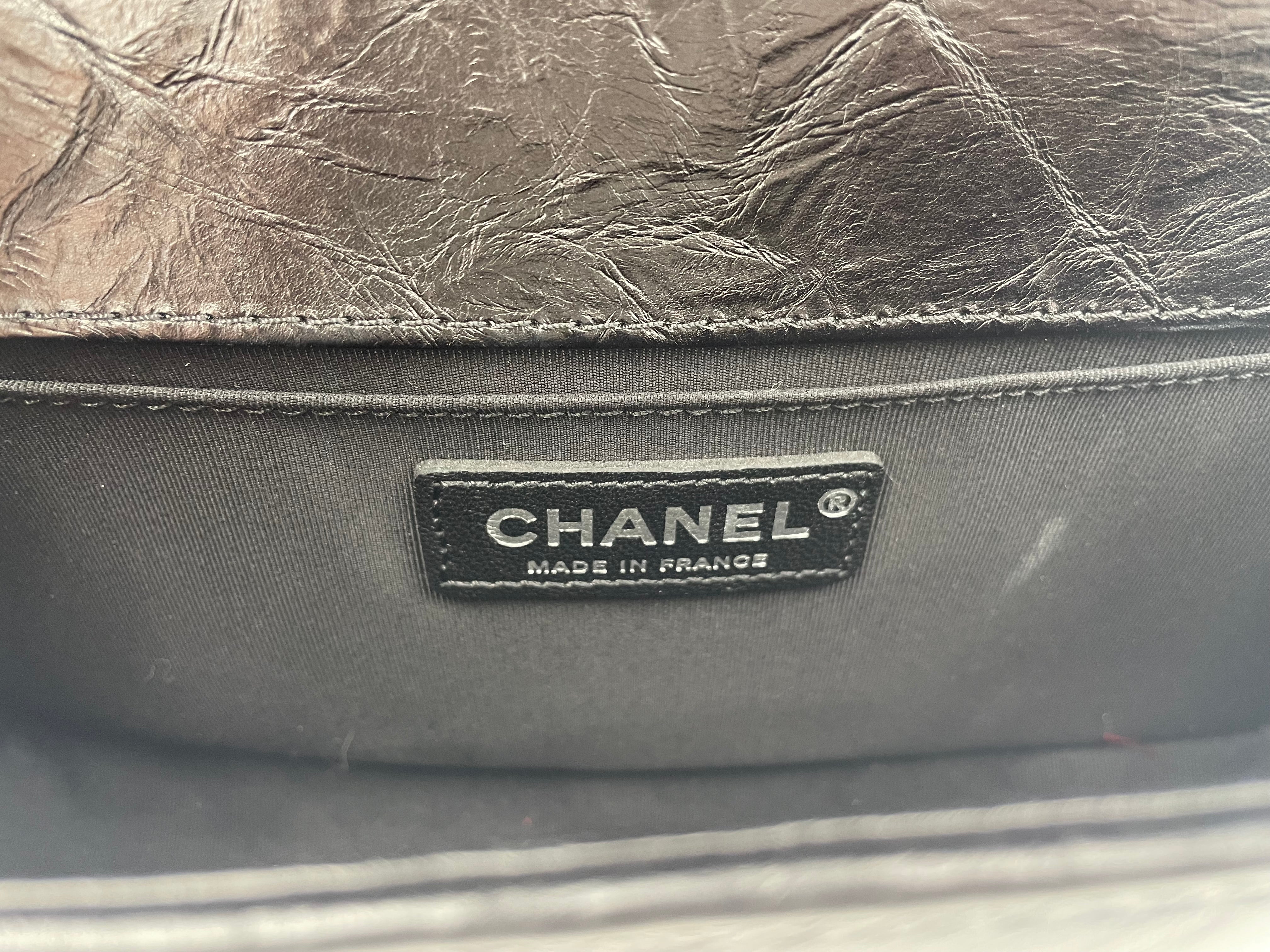 CHANEL ボーイシャネル Vステッチ シェブロン ショルダーバッグ A67086