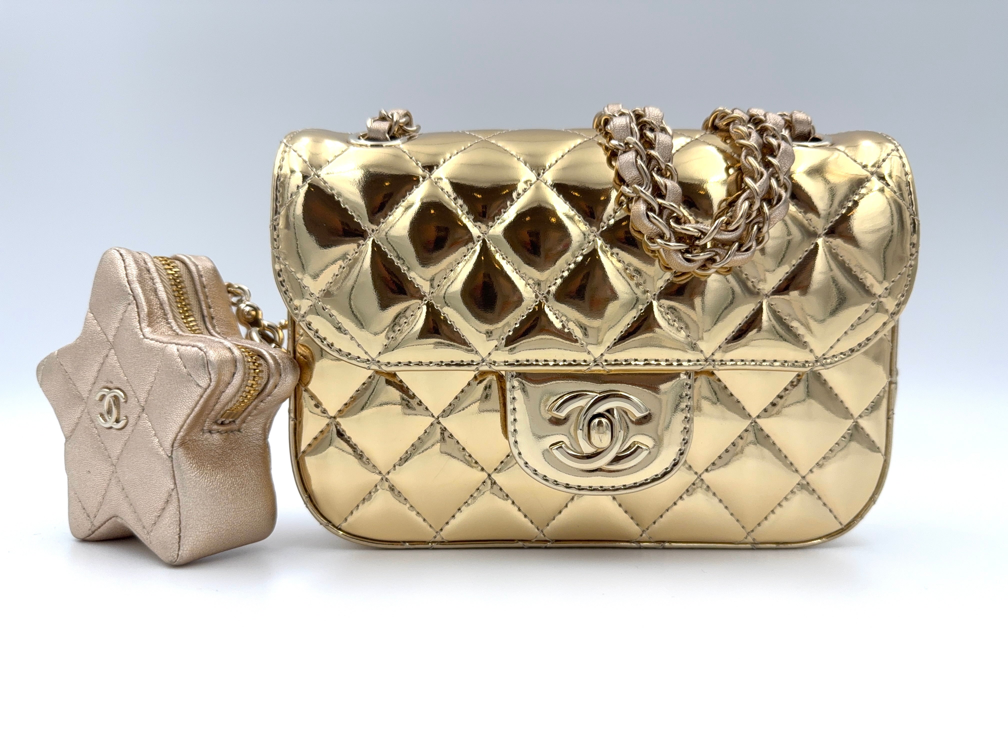 CHANEL 2024年クルーズコレクション マトラッセチェーンショルダーバック&スターコインパース