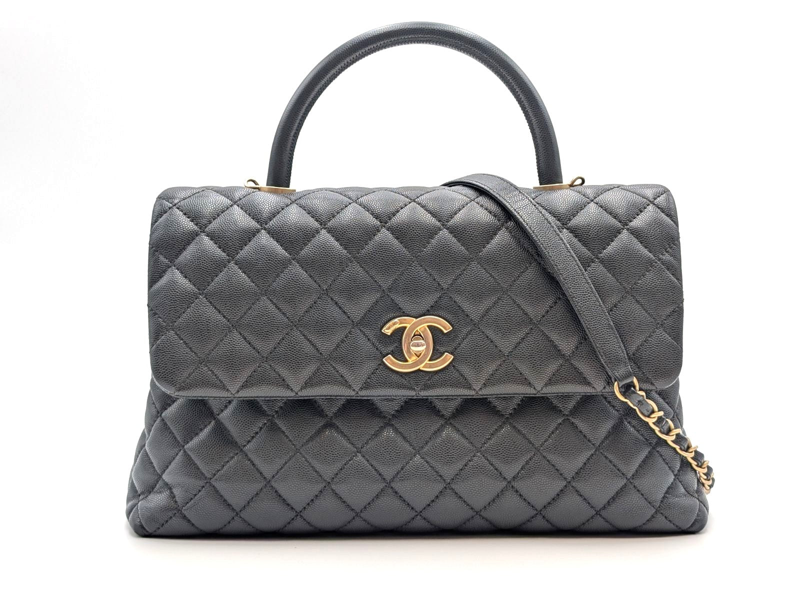 CHANEL ココハンドル33 マキシ 2Way ハンドバッグ