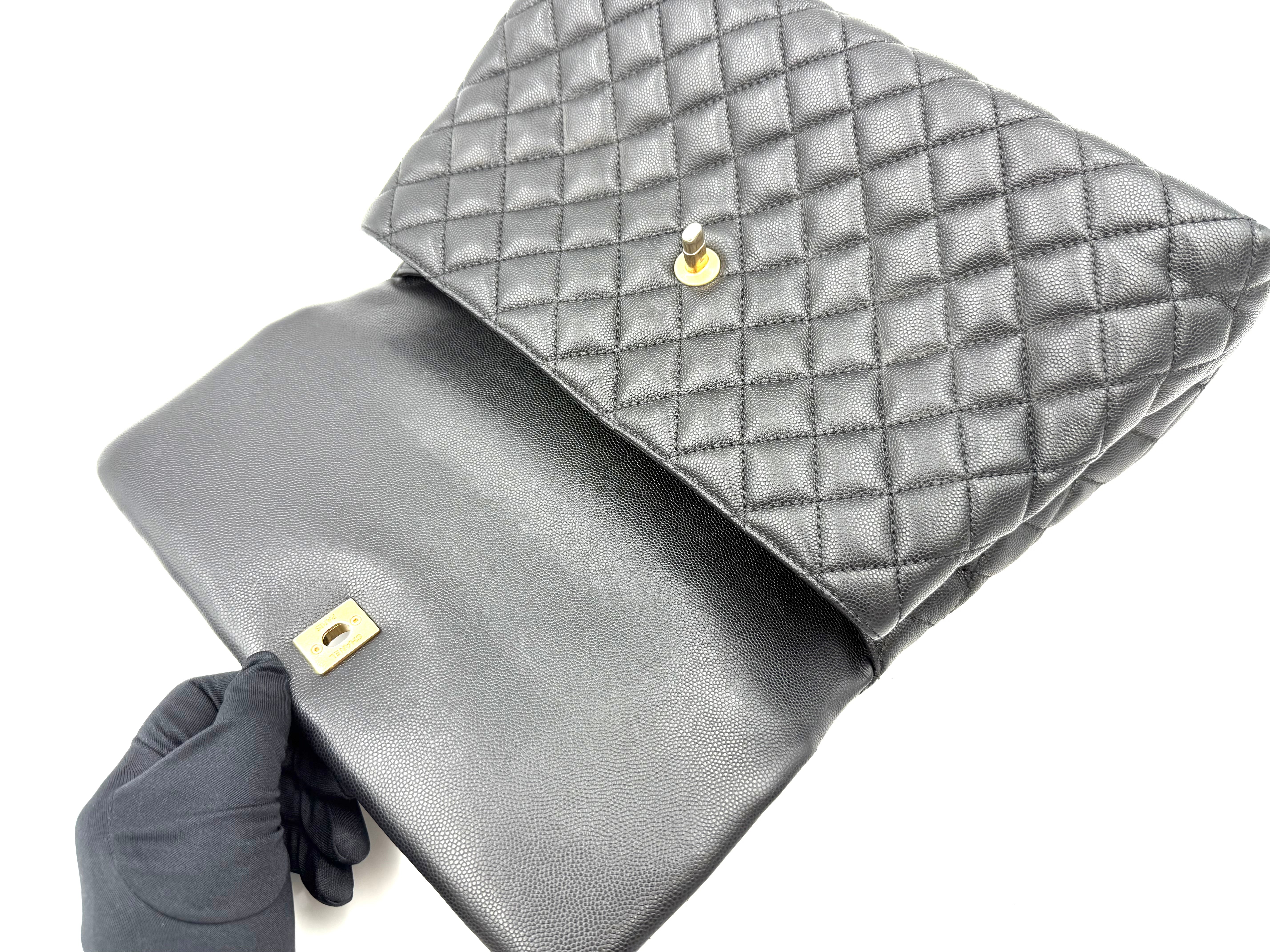 CHANEL ココハンドル33 マキシ 2Way ハンドバッグ
